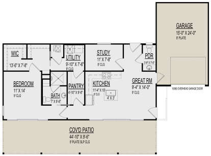 Main Floor  for House Plan #9300-00033