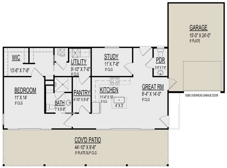 House Plan House Plan #30365 Drawing 1