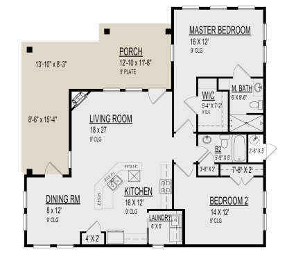 Main Floor  for House Plan #9300-00036
