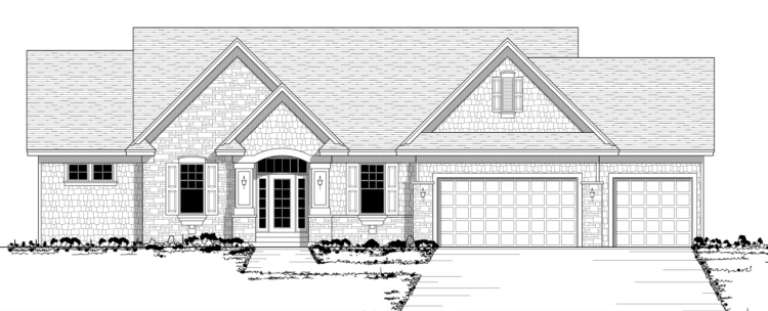 House Plan House Plan #3037 Front Elevation