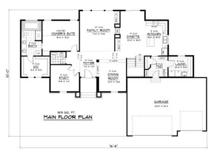 Main Floor for House Plan #098-00079