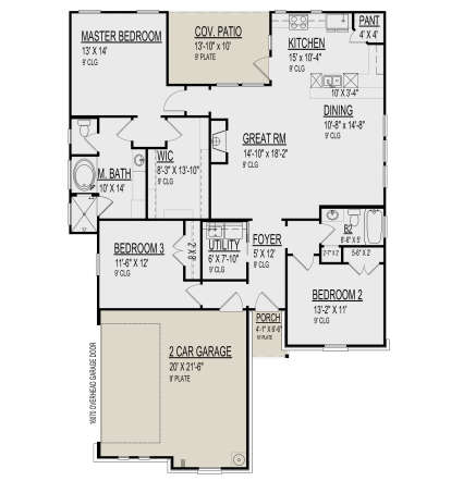 Main Floor  for House Plan #9300-00040