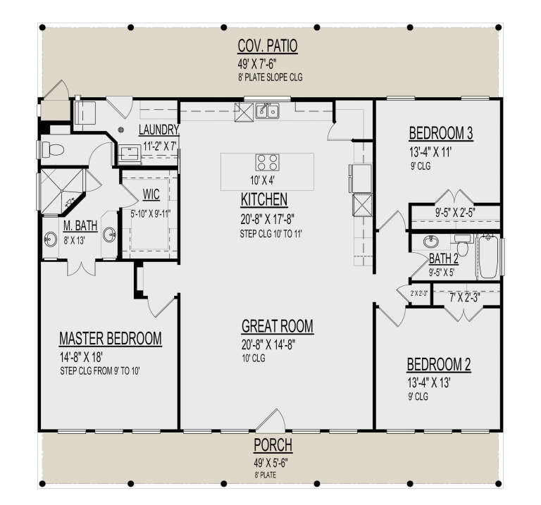 House Plan House Plan #30378 Drawing 1