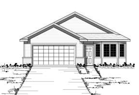 European House Plan #098-00080 Elevation Photo