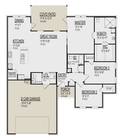 Main Floor  for House Plan #9300-00048