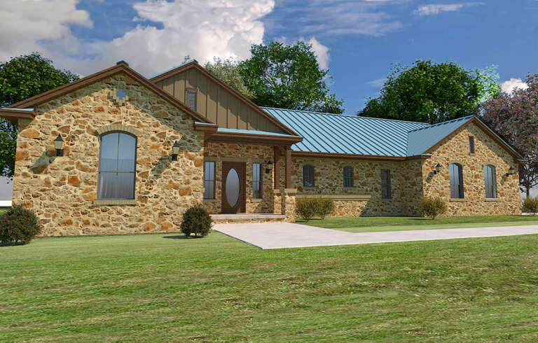House Plan House Plan #30381 Angled Front Elevation