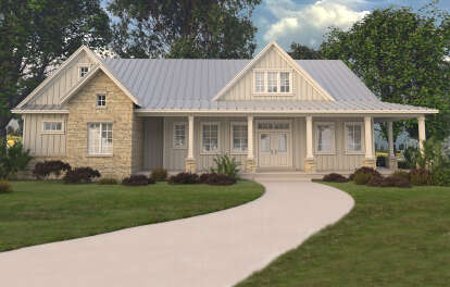 Modern Farmhouse House Plan #9300-00052 Elevation Photo