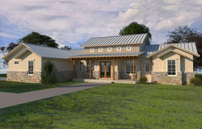 Modern Farmhouse House Plan #9300-00056 Elevation Photo