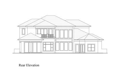 Contemporary House Plan #207-00141 Elevation Photo