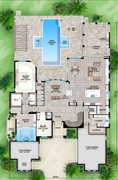 Main Floor  for House Plan #207-00141