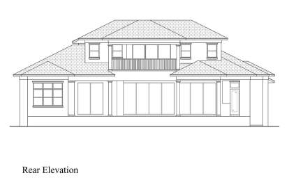 Contemporary House Plan #207-00142 Elevation Photo