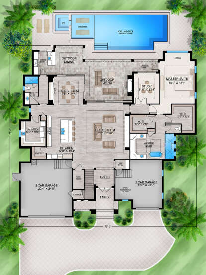Main Floor  for House Plan #207-00142