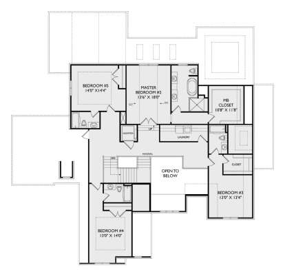 Second Floor for House Plan #957-00120