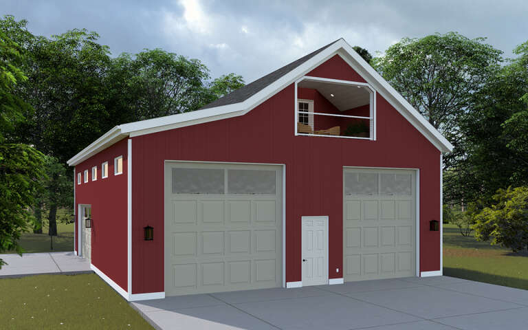 House Plan House Plan #30394 Angled Front Elevation