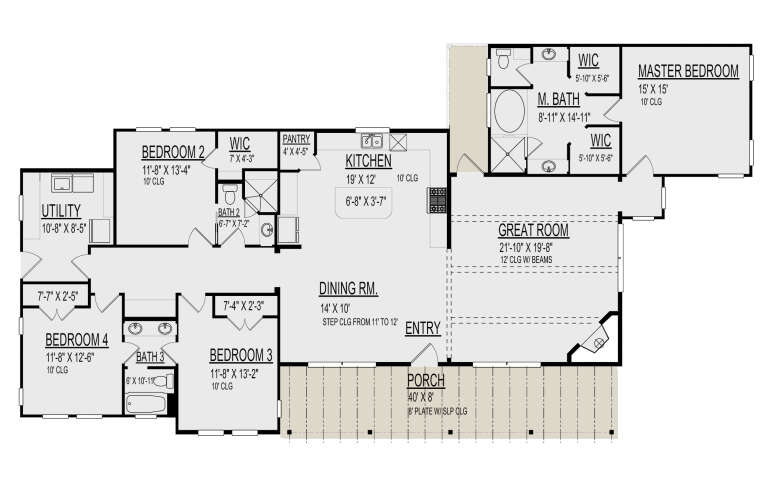 House Plan House Plan #30396 Drawing 1