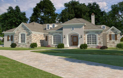 European House Plan #9300-00059 Elevation Photo