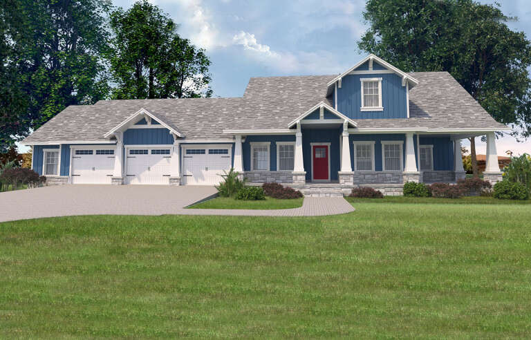 House Plan House Plan #30398 Front Elevation 