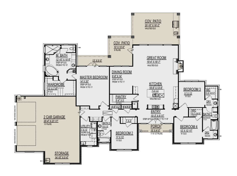 House Plan House Plan #30399 Drawing 1