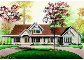 Farmhouse House Plan #034-00032 Elevation Photo