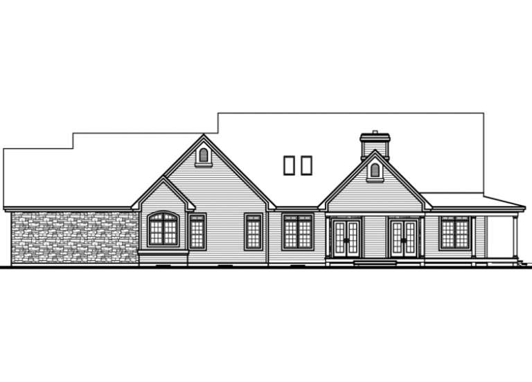 Farmhouse House Plan #034-00032 Elevation Photo