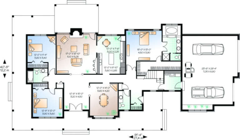 House Plan House Plan #304 Drawing 1