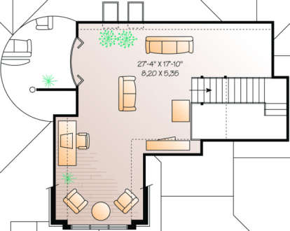 SecondFloor for House Plan #034-00032