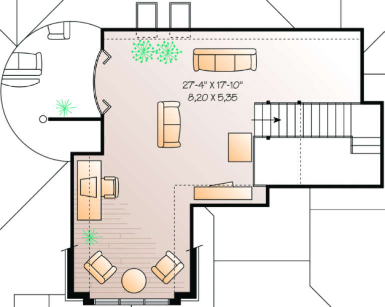 House Plan House Plan #304 Drawing 2