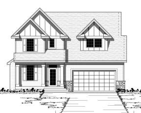 Craftsman House Plan #098-00081 Elevation Photo