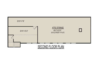Attic Space for House Plan #9300-00064