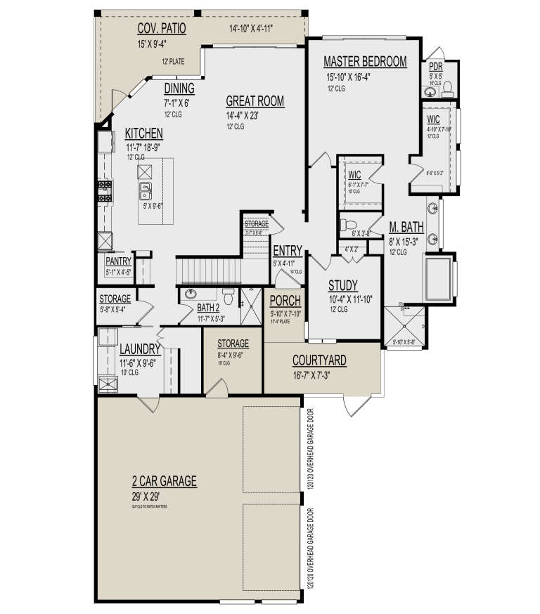House Plan House Plan #30403 Drawing 1