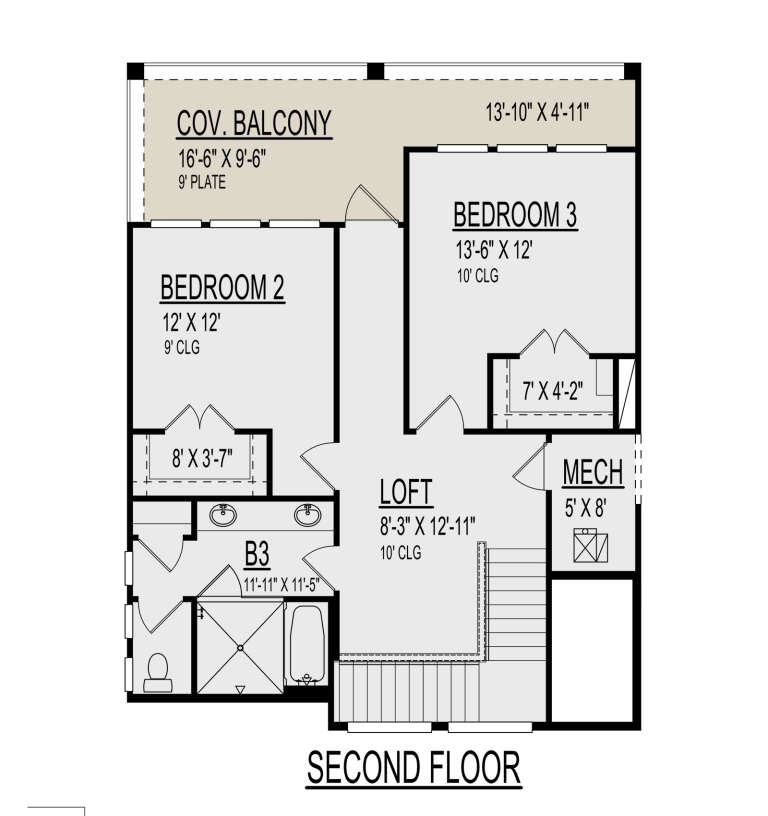 House Plan House Plan #30403 Drawing 2