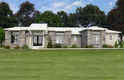 Contemporary House Plan #9300-00066 Elevation Photo