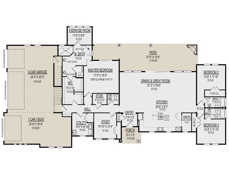 House Plan House Plan #30405 Drawing 1
