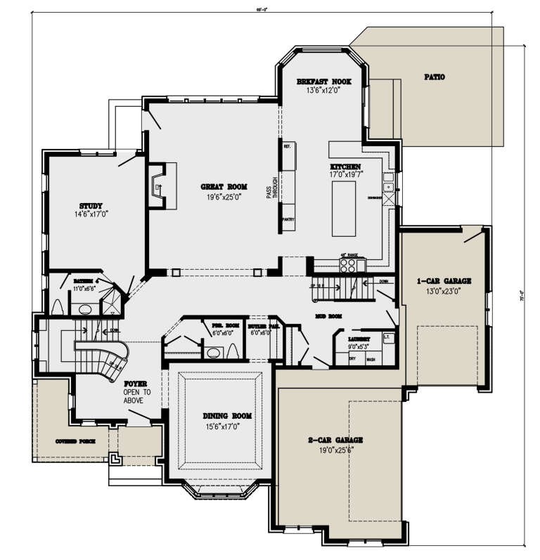 House Plan House Plan #30406 Drawing 1