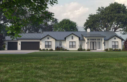 Modern Farmhouse House Plan #9300-00068 Elevation Photo