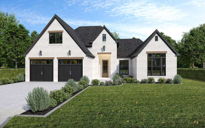 European House Plan #7516-00079 Elevation Photo