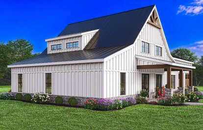 Barn House Plan #009-00387 Elevation Photo