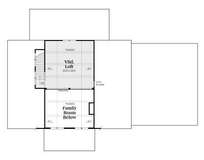 Second Floor for House Plan #009-00387