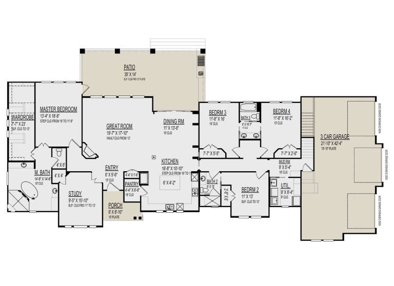 House Plan House Plan #30411 Drawing 1