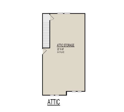 Attic Space for House Plan #9300-00069