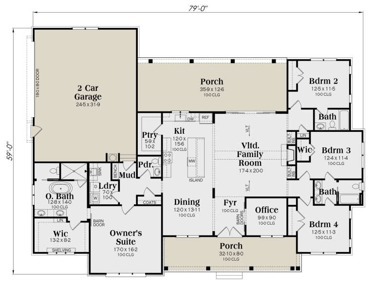 House Plan House Plan #30413 Drawing 1