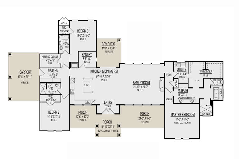 House Plan House Plan #30414 Drawing 1