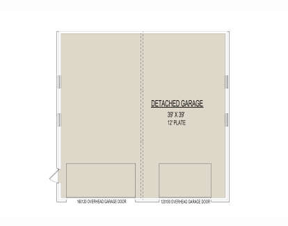 Detached Garage for House Plan #9300-00070