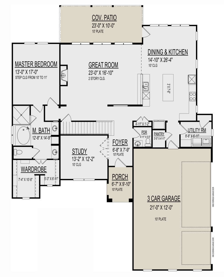 House Plan House Plan #30416 Drawing 1