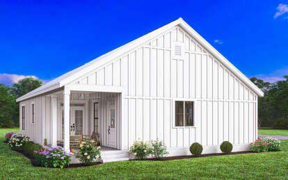 Modern Farmhouse House Plan #009-00389 Elevation Photo