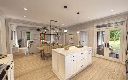 Modern Farmhouse House Plan #009-00389 Additional Photo