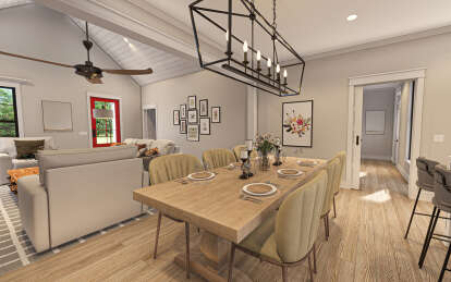 Modern Farmhouse House Plan #009-00389 Additional Photo