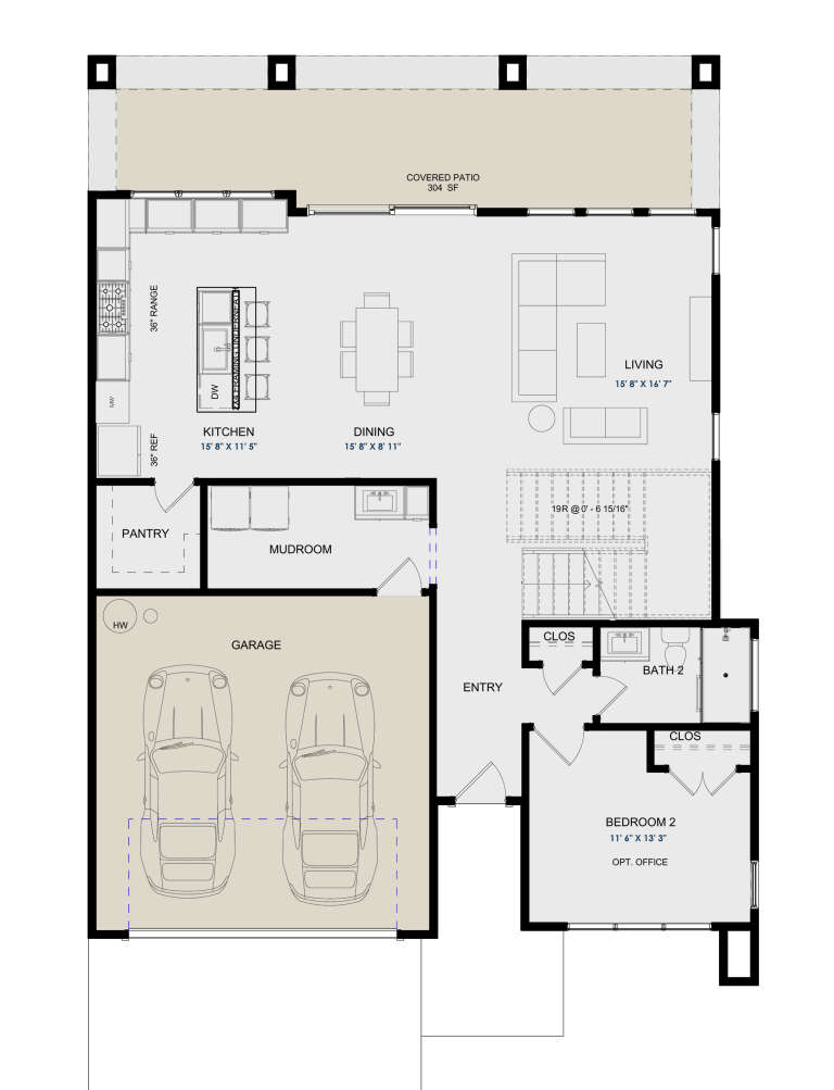 House Plan House Plan #30418 Drawing 1