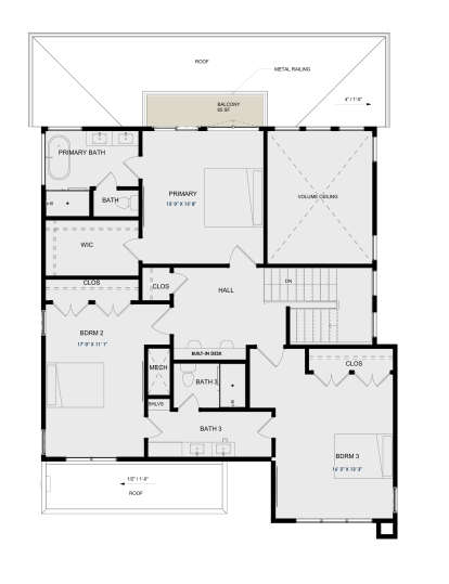 Second Floor for House Plan #9185-00009