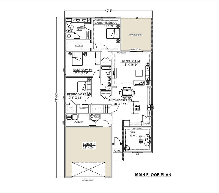 House Plan House Plan #30421 Drawing 1
